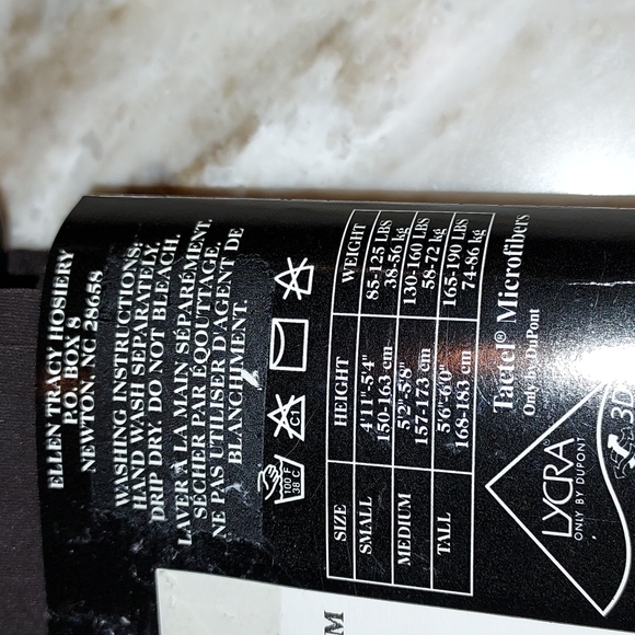 Ellen Tracy Micrifiber Tights - Picture 2 of 3